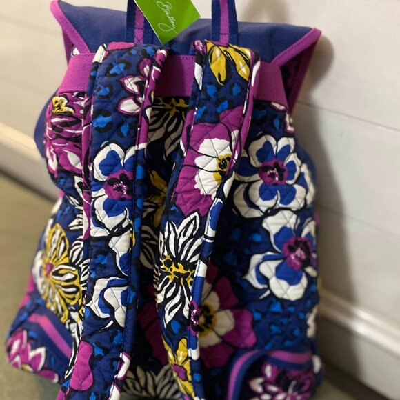 Vera Bradley Canvas Backpack African Violet - Picture 1 of 11